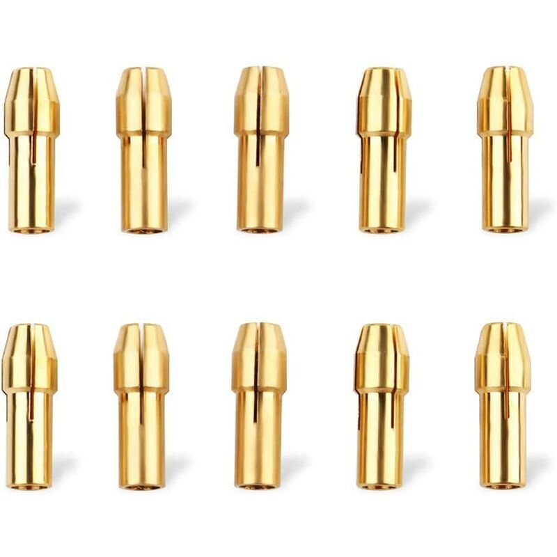 foto del prodotto zvd 10 pezzi mandrino per trapano da 4,8 mm, mandrino per trapano con gambo in ottone mandrino per trapano di precisione mini mandrino a pinza in