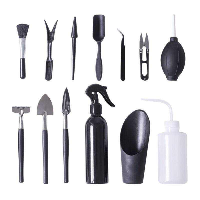 foto del prodotto zvd 13 pack mini garden tools for succulent plants, hand transplanting, cactus kit metal 