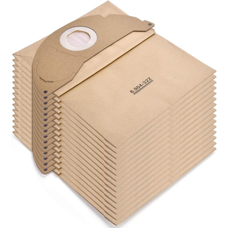 foto del prodotto zvd 15 vacuum cleaner bags for karcher wd2 mv2 6.904 322.0 wd 2.200 wd2250 a2004 a2054 a2099 wet dry vacuum cleaner replacement paper filter