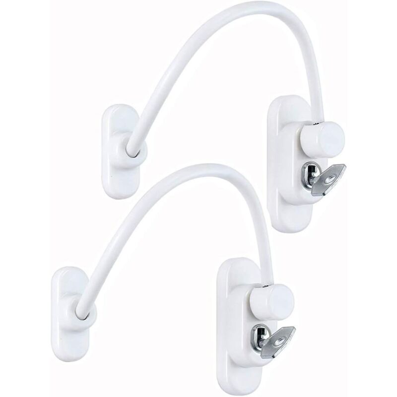 foto del prodotto zvd 2 pack window door limiter child safety lock child safe for home, public and commercial applications with screw key