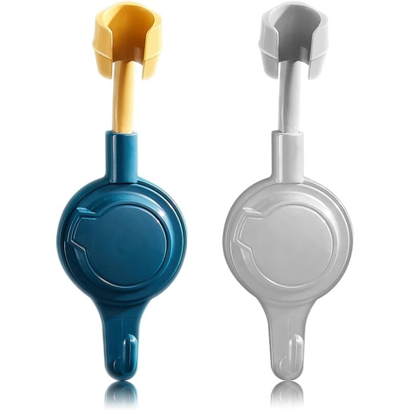 foto del prodotto zvd 2 pieces 360 rotation suction cup shower holder large adsorbability suction cup shower holder fixing door wall shower head wall bracket