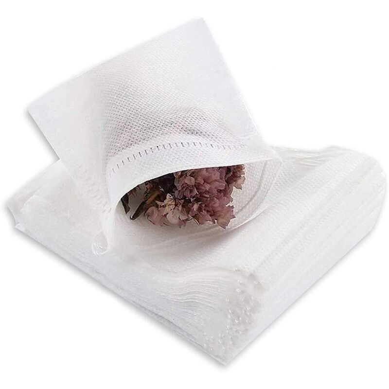 foto del prodotto zvd 200 pack disposable tea bags filter paper tea filter for bulk tea spices white