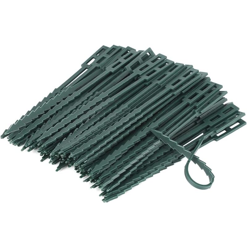 foto del prodotto zvd 200 pezzi 13 cm regolabile in plastica per piante supporto per piante da giardino