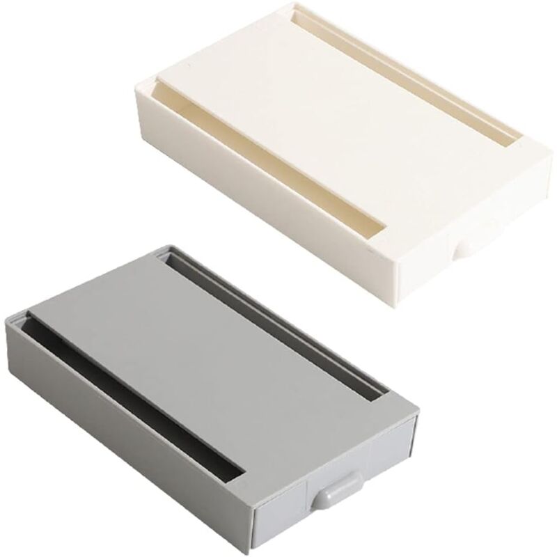 foto del prodotto zvd 2pcs self adhesive desk drawer, under desk drawer storage box, self adhesive under desk drawer, invisible under desk storage box for office