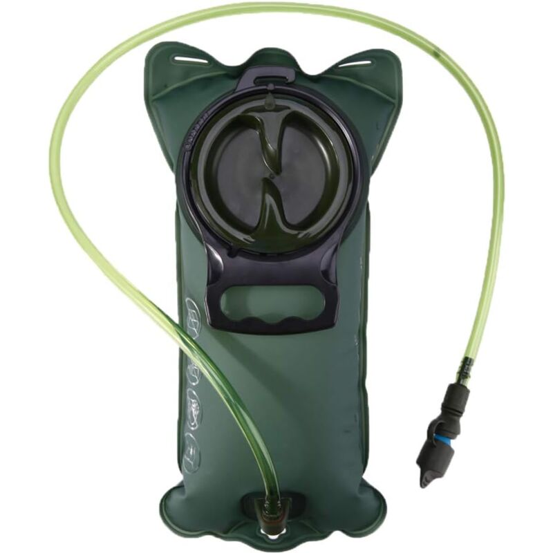 foto del prodotto zvd 3l portable hydration bladder, portable water hydration bladder self locking valve bag for sports hiking camping climbing hiking blue black 