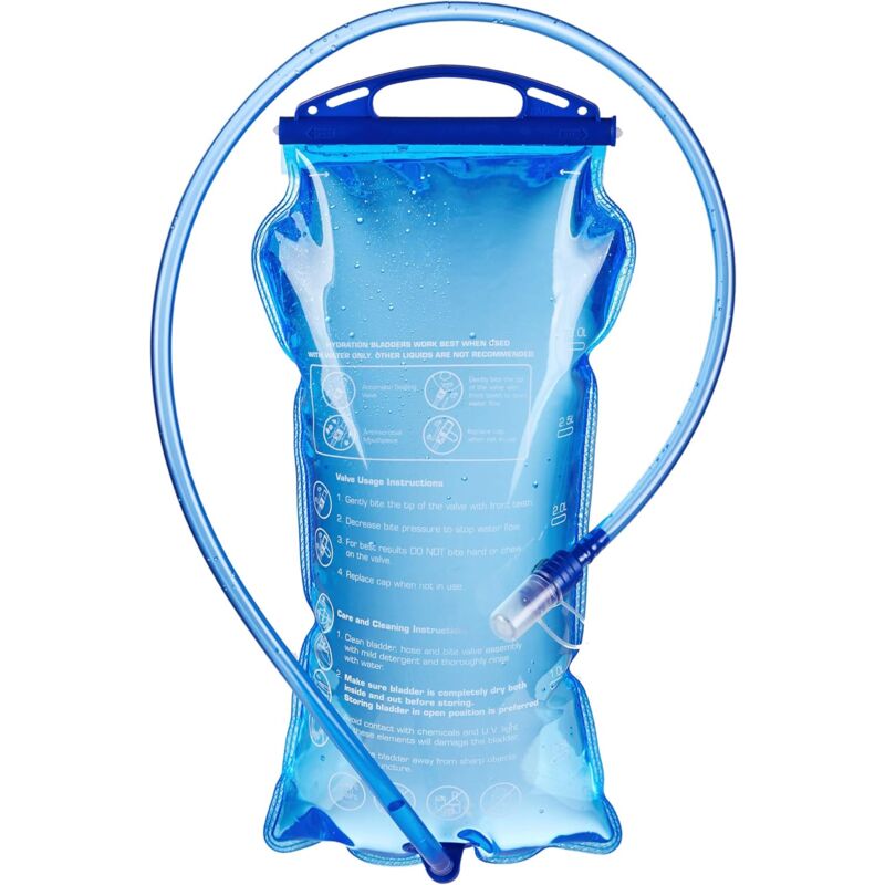 foto del prodotto zvd 3l water bladder hydration pouch running water bladder soft reservoir for hiking running climbing cycling camping