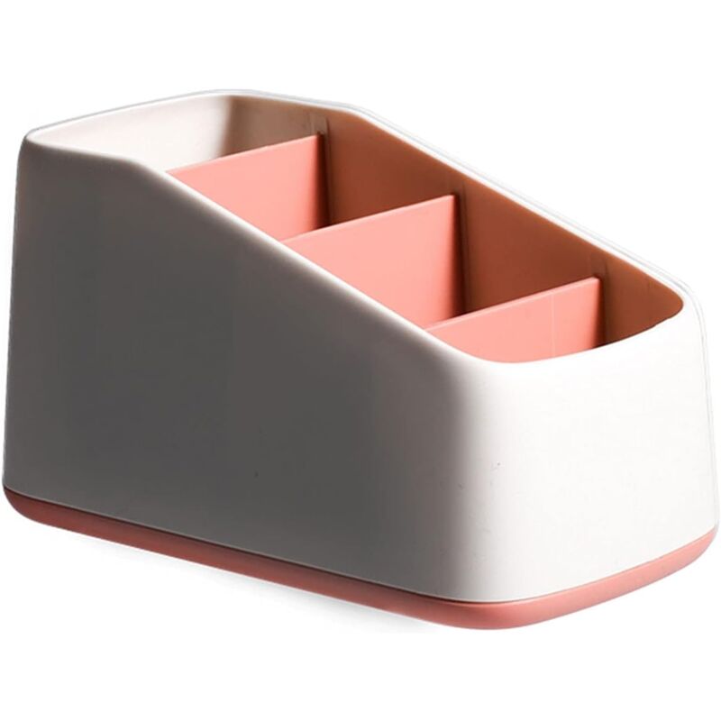 foto del prodotto zvd 4 compartment remote control organizer, remote control holder, suitable for storing cosmetics, stationery, remote controls, tabletop organizer