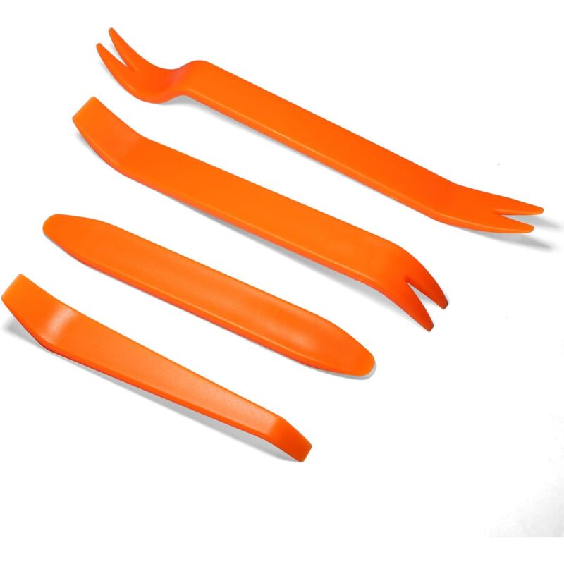 foto del prodotto zvd 4 in 1 disassembly tool kit for car stereo and air outlet orange