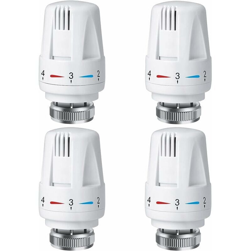 foto del prodotto zvd 4 pezzi trv testa termostatica per radiatore m30 x 1,5 valvola termostatica per sistema di riscaldamento domestico