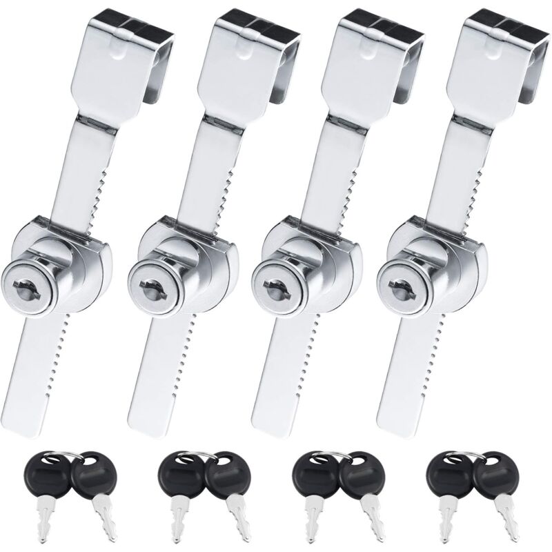 foto del prodotto zvd 4 pieces terrarium display cabinet sliding glass door lock, sliding glass door latches, cam locks, mailbox drawer cupboard lock ,zinc alloy