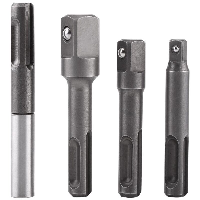 foto del prodotto zvd 4pcs 1 4 3 8 1 2 ball socket holder sds sds plus magnetic extension screwdriver