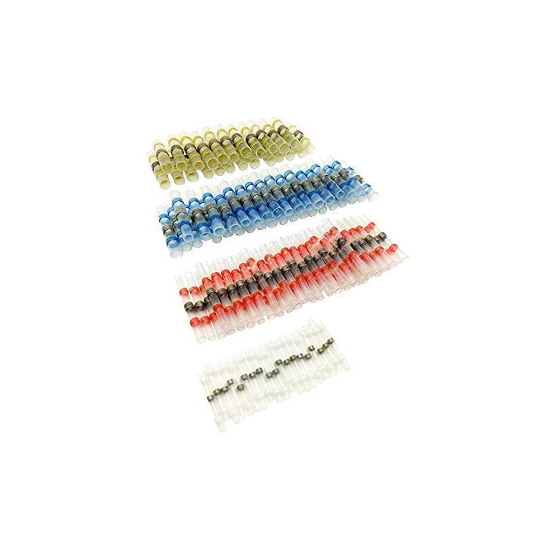 foto del prodotto zvd 50 pezzi connettori per cavi saldati termorestringenti, impermeabili, isolati per connessioni elettriche