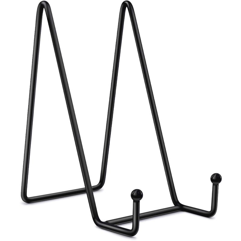 foto del prodotto zvd 6 inch plate holders for display 2pcs plate holder black iron easel plate holder picture display stand metal frame holders for photo,dish and