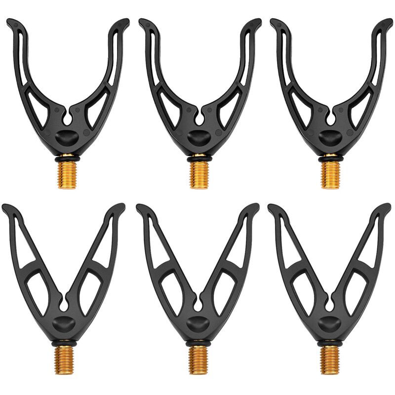 foto del prodotto zvd 6 pack fishing rod holder grips with m3 8 brass threaded butt grips adjustable rod pads for all rod holders