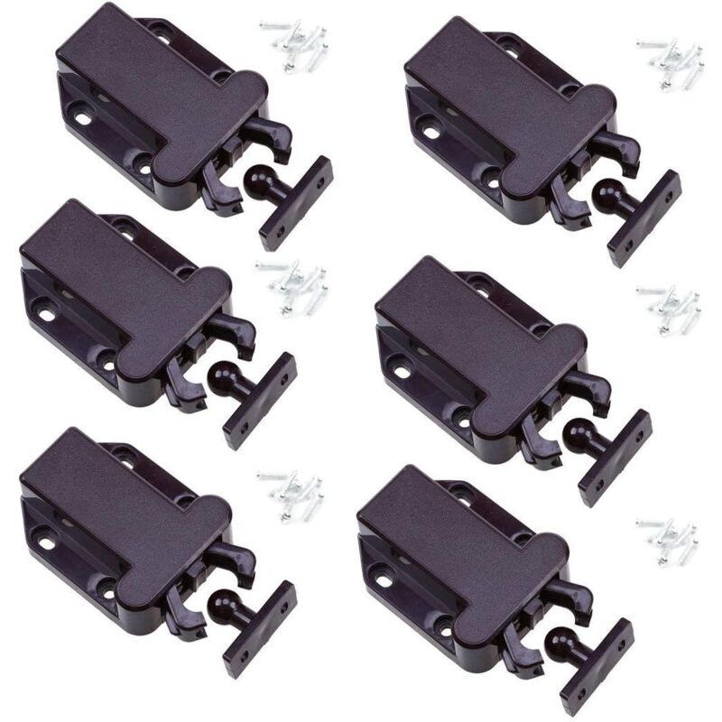 foto del prodotto zvd 6 pack touch release closet latches non magnetic drawer latches