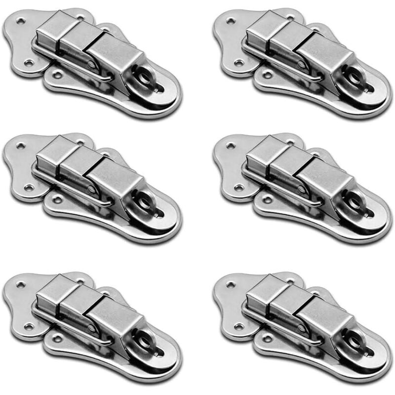foto del prodotto zvd 6 pieces lever latch spring catch latch toggle stainless steel drawer hardware for tool chest suitcase and trunk