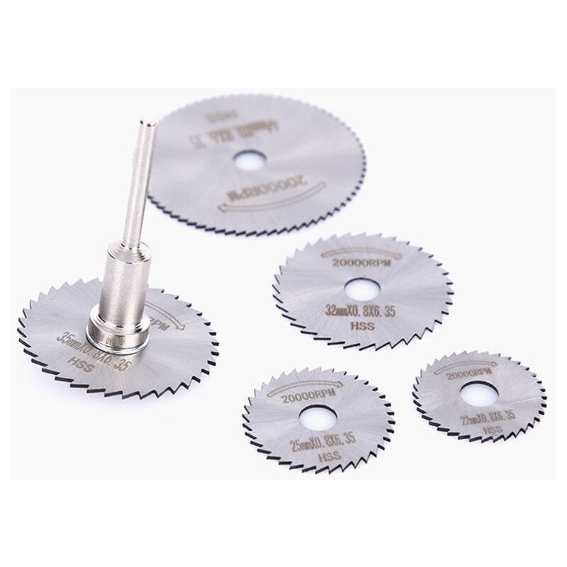 foto del prodotto zvd 6pcs circular saw blades cutting discs wood cutting rotary tool for dremel drills rotary chuck