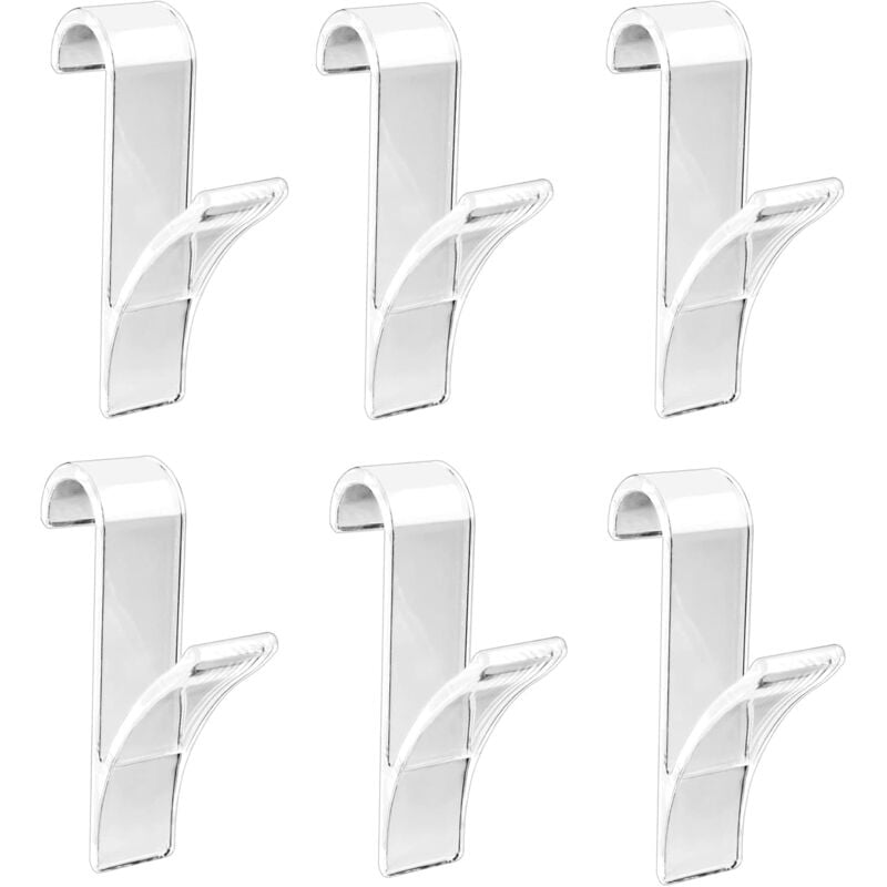 foto del prodotto zvd 6pcs towel radiator radiator hooks clear hook hanging towel bar hooks for heated towel racks plastic radiator hooks