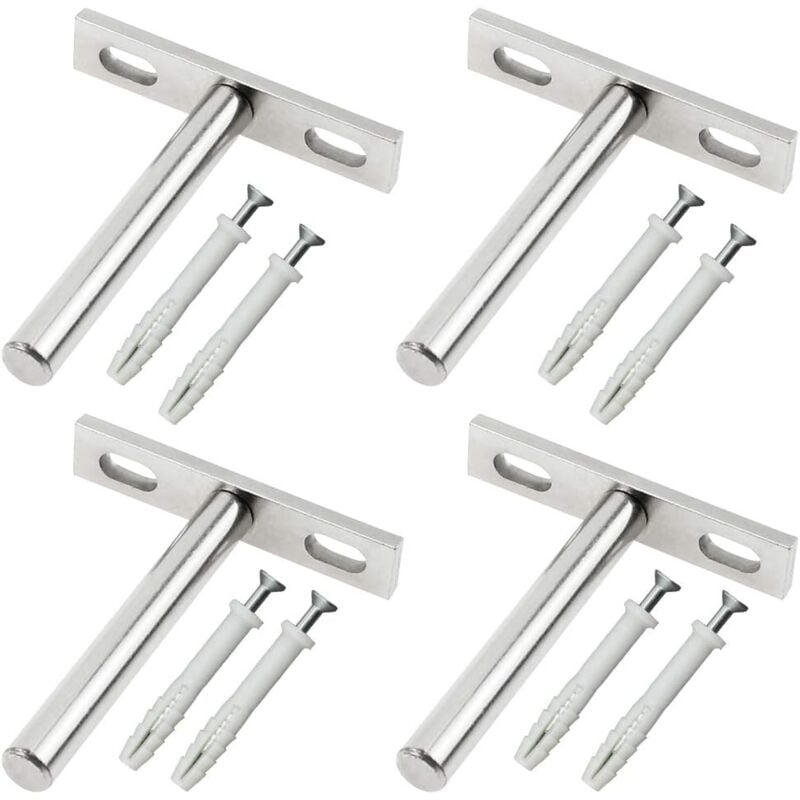 foto del prodotto zvd 79mm floating shelf metal brackets wooden hidden wall bracket brackets 4pcs.