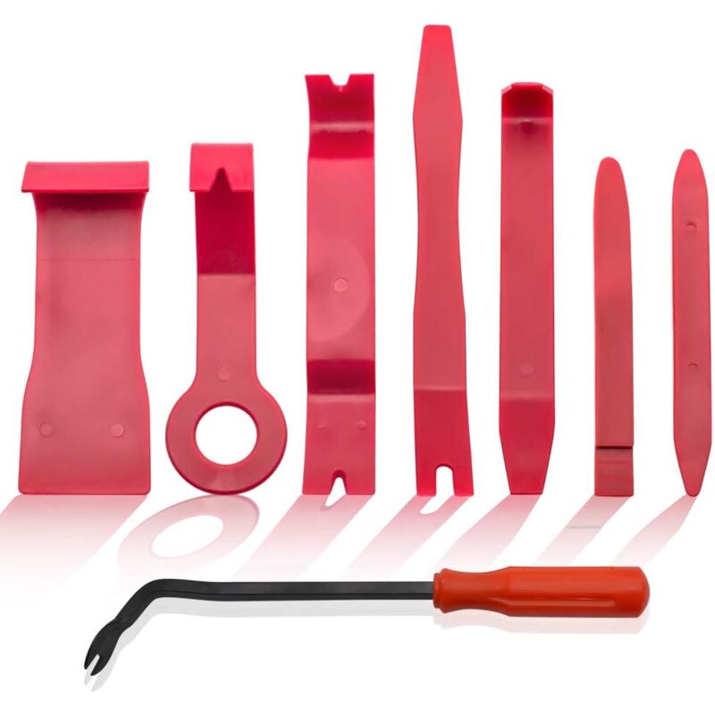 foto del prodotto zvd 8 pieces trim tools, trim removal tool installation kit tools for panel car radio accessories car door dashboard, installer pry tool