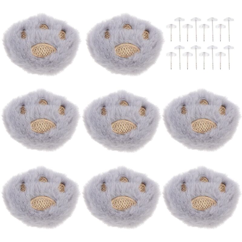 foto del prodotto zvd 8 sets duvet clips duvet cover fasteners duvet clips duvet clips duvet cover snaps cartoon plush pins for bed sheet fixing grey