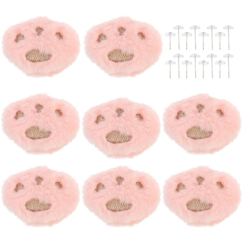 foto del prodotto zvd 8 sets duvet clips duvet cover fasteners duvet clips duvet clips duvet cover snaps cartoon plush pins for bed sheet fixing pink