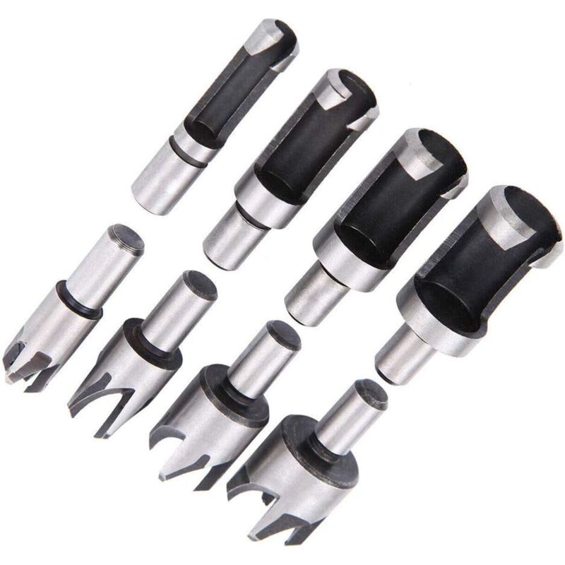 foto del prodotto zvd 8pcs cork drill bits wood plug cutting tool carbon steel claw cylinder tenon drill bit woodworking, 6mm 10mm 13mm 16mm
