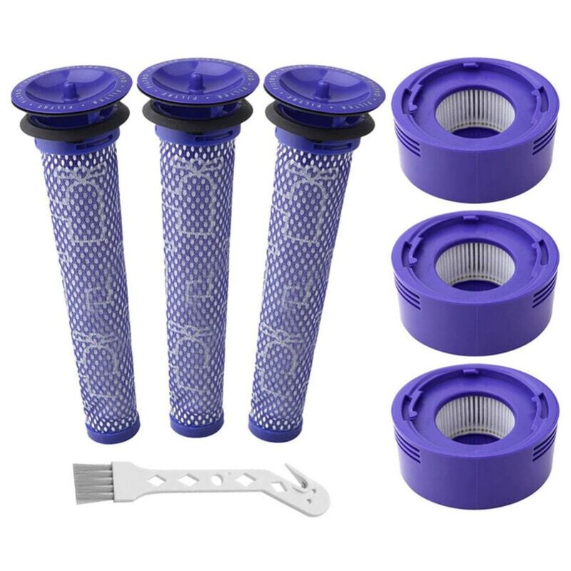 foto del prodotto zvd accessori per aspirapolvere dyson v7 v8 anteriore 3 posteriore 3 spazzola bianca