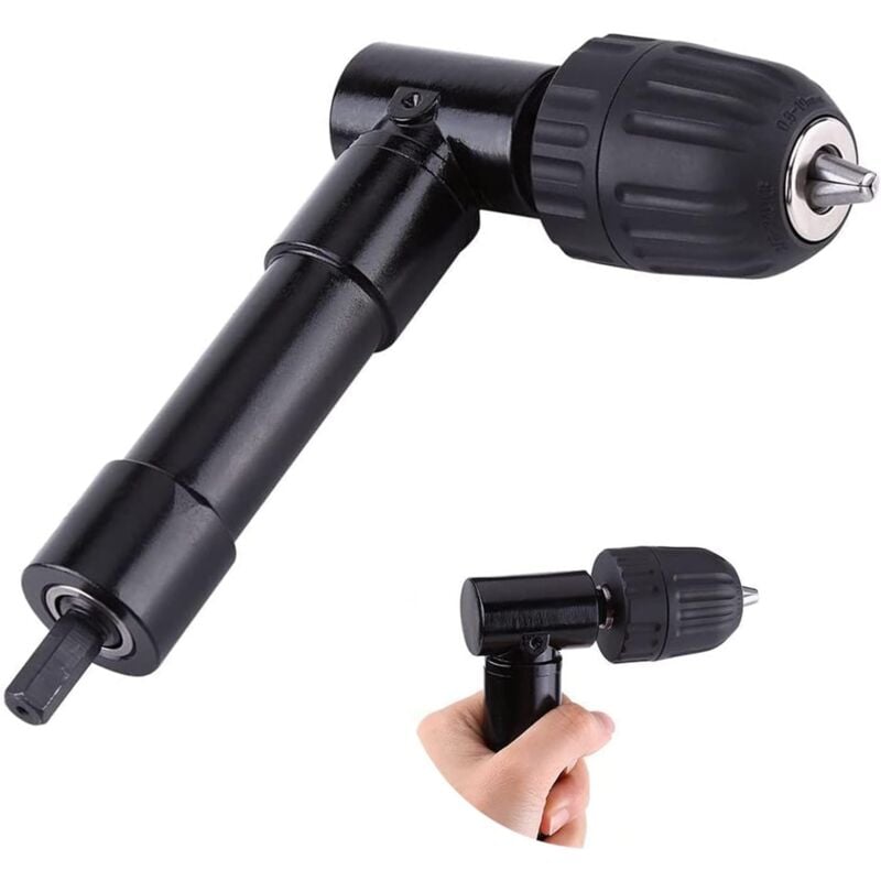 foto del prodotto zvd accessori per trapano angolare prolunga curva a 90 , impugnatura esagonale da 8 mm, adattatore per trapano angolare a 90 gradi