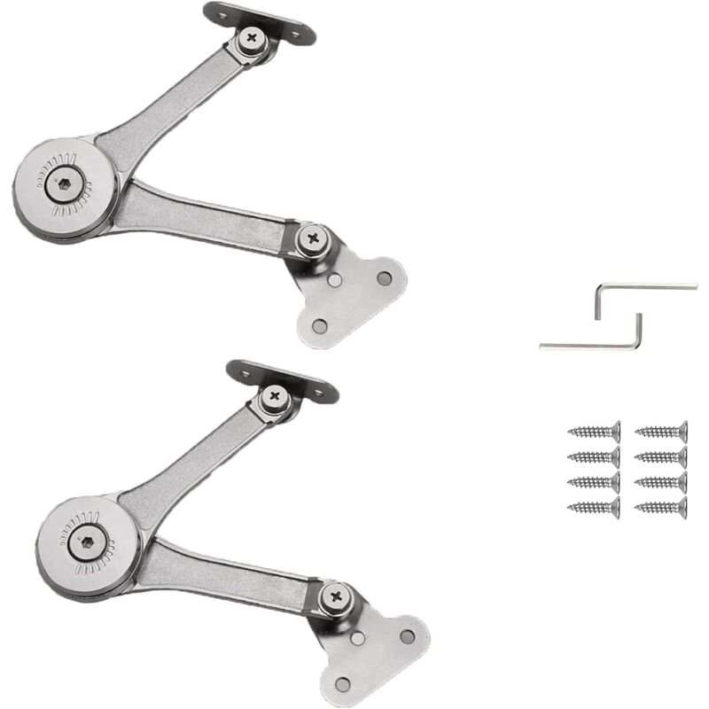foto del prodotto zvd accessorio di sollevamento, 2 pezzi di sollevamento per mobili, supporto per cerniera a scatola, per ante di mobili, armadi, piani di armadi