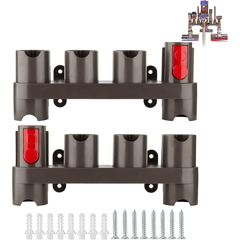 foto del prodotto zvd accessory holder for dyson v7 v8 v10 v11 sv10 sv11 vacuum cleaner accessories, dyson accessory holder 10 storage outlets, 2 pack 
