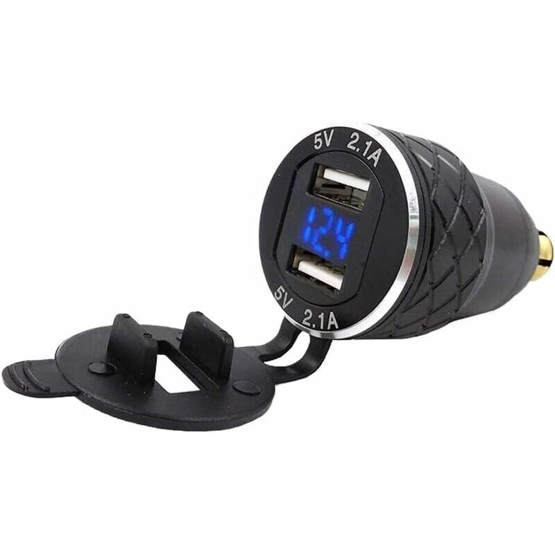 foto del prodotto zvd adattatore dual din a usb da 5 v 2,1 a caricabatterie usb in lega di alluminio per motociclette europee