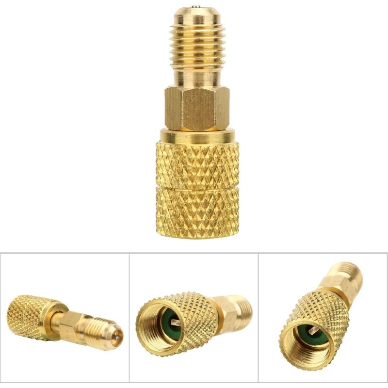 foto del prodotto zvd adattatore femmina r410a sae connettore tubo flessibile raccordi in rame adattatore a c 1 4 pollice sae maschio a 5 16 pollice adattatore