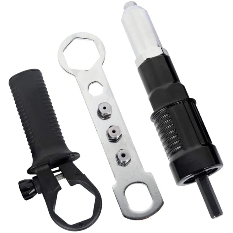 foto del prodotto zvd adattatore per inserimento rivetti per pistola rivettatrice elettrica testa rivetto 2,4 3,2 4,0 4,8 mm
