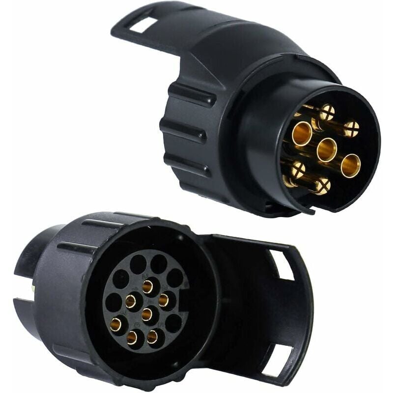 foto del prodotto zvd adattatore per presa di corrente per rimorchio qx1523, adattatore convertitore per presa di corrente per gancio di traino per autocarri e