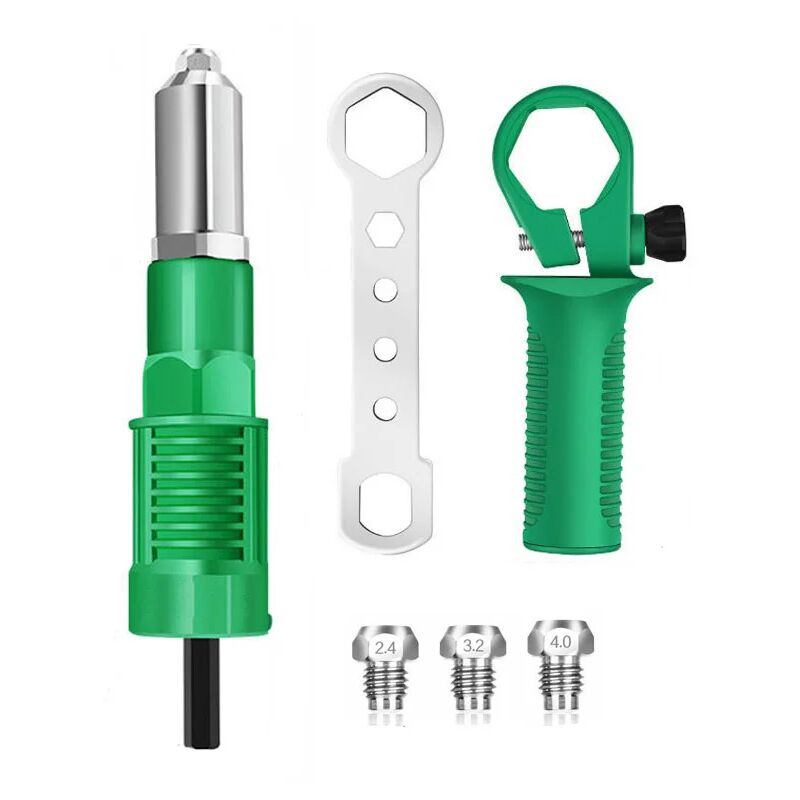 foto del prodotto zvd adattatore per trapano elettrico 2,4 4,8 mm testa per trapano a rivetto utensile per rivettatura senza fili