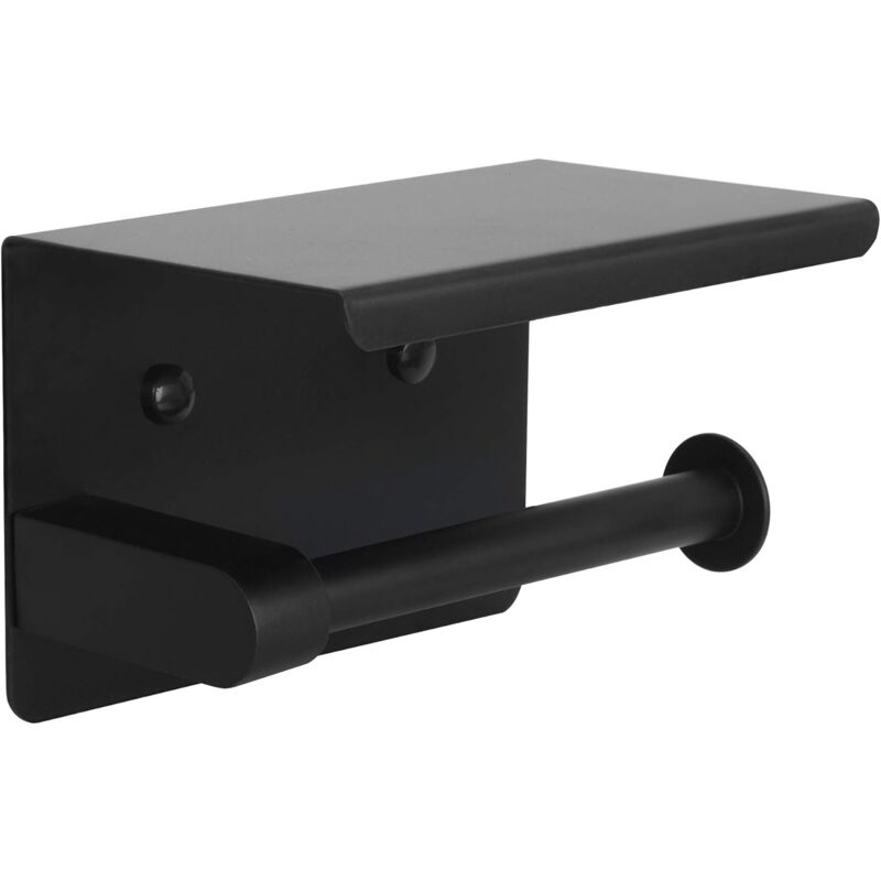 foto del prodotto zvd adhesive toilet paper holder with shelf wall mounted toilet paper roll holder without drilling sus 304 stainless steel for toilet wc