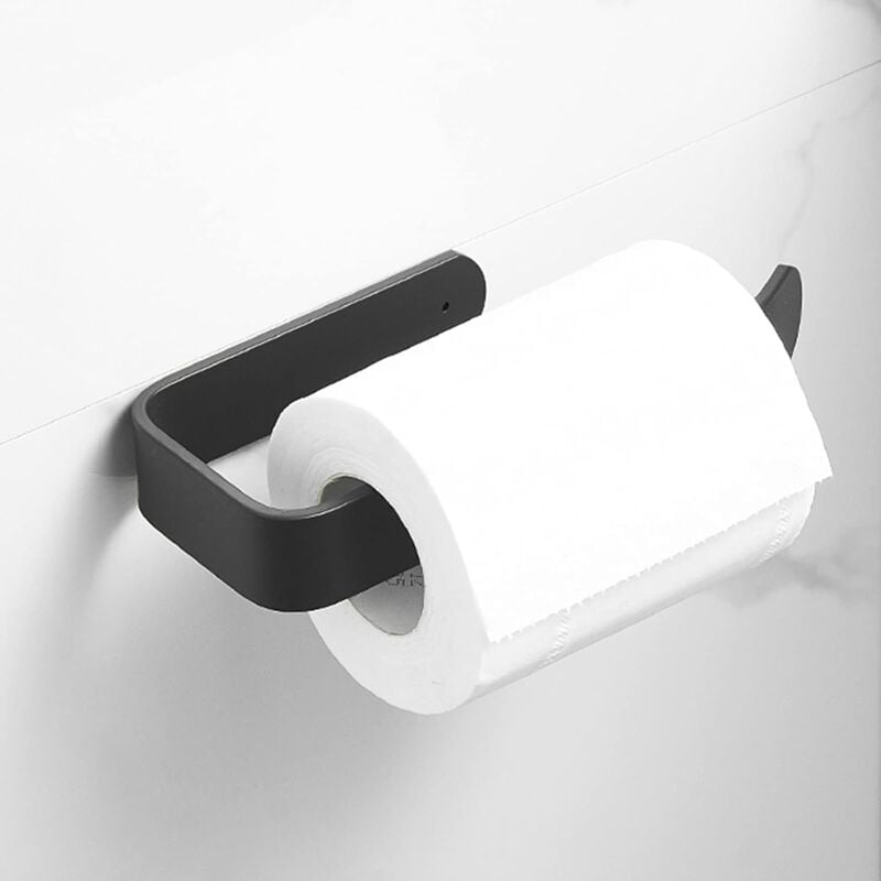 foto del prodotto zvd adhesive wall mounted toilet paper holder without drilling, toilet roll holder, stainless steel toilet paper holder, wall mounted paper towel