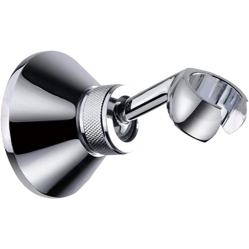 foto del prodotto zvd adjustable shower head hand shower holder bracket chrome bracket wall mount clamp silver