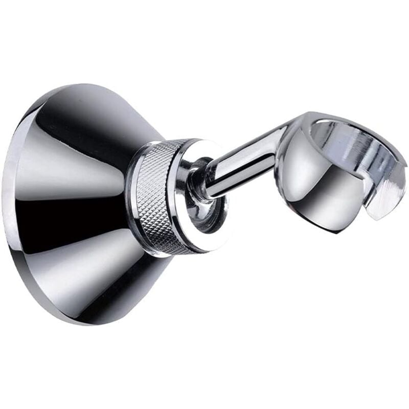 foto del prodotto zvd adjustable shower head hand shower holder bracket chrome bracket wall mount clamp silver