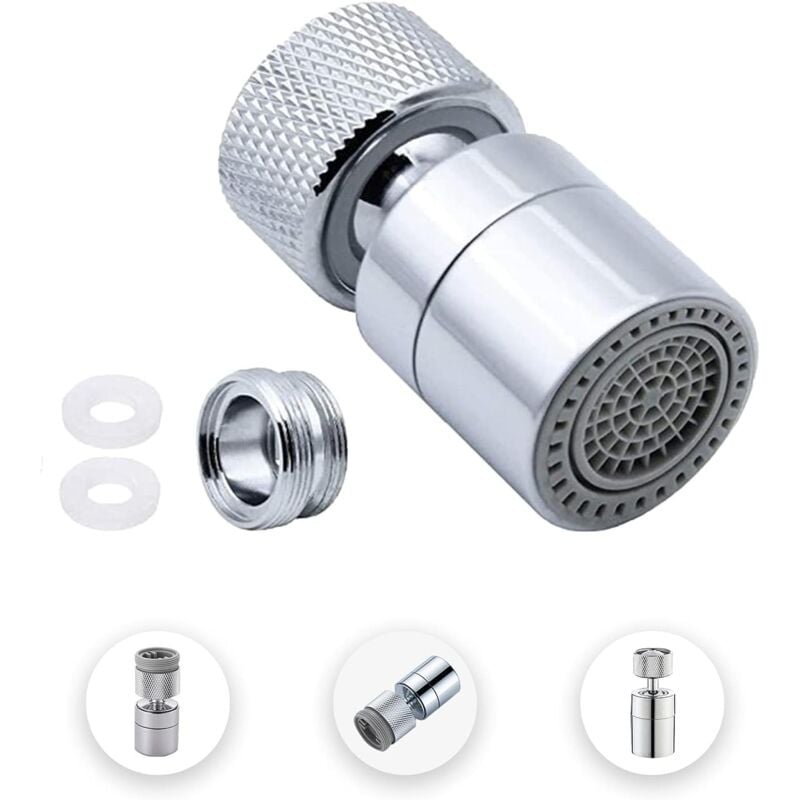 foto del prodotto zvd aeratore per rubinetto in ottone e rompigetto con adattatore per ugello m22 m24