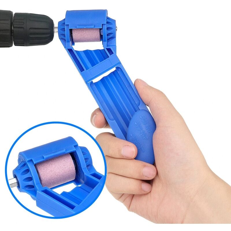 foto del prodotto zvd affilatrice portatile per punte da trapano, mola abrasiva in corindone da 2 12,5 mm, utensile elettrico per lucidatura di trapani