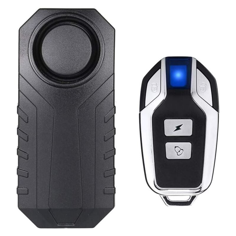 foto del prodotto zvd allarme moto bici senza fili sicurezza antifurto impermeabile con telecomando nero 
