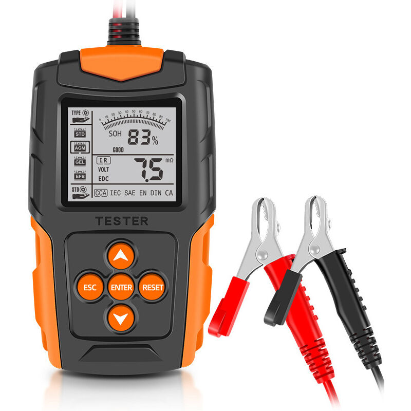 foto del prodotto zvd analizzatore di batterie digitale lcd tester per batterie per auto da 12 v 24 v strumento diagnostico per la ricarica dell auto