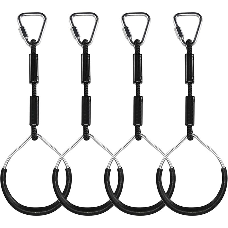 foto del prodotto zvd anelli da arrampicata per bambini altalena con anelli in plastica carico massimo 160 kg ninja