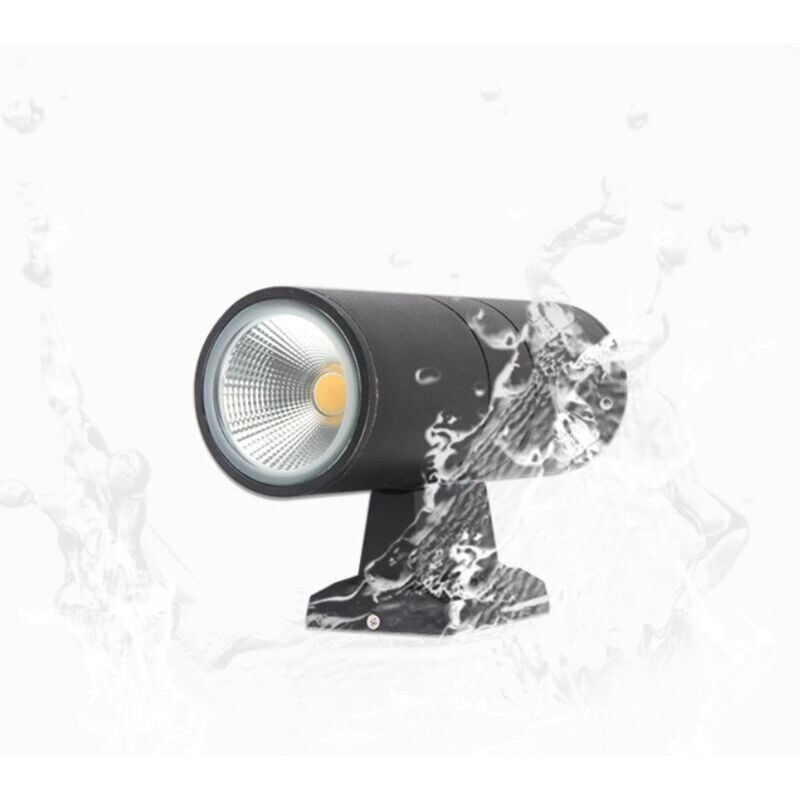 foto del prodotto zvd applique da parete a led impermeabile per esterni luce calda 6w