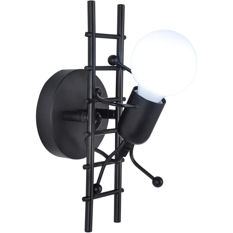 foto del prodotto zvd applique moderna e27 in stile semplice soggiorno, corridoio, camera da letto nero, lampadina non inclusa 