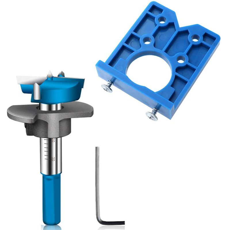 foto del prodotto zvd attacco per trapano a cerniera nascosta localizzatore fori di montaggio porta lega solida per cerniere per mobili 35 mm blu