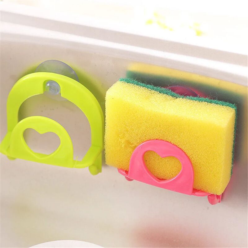 foto del prodotto zvd bathroom towel rack kitchen sink sponge storage rack suction cup hook 2pcs