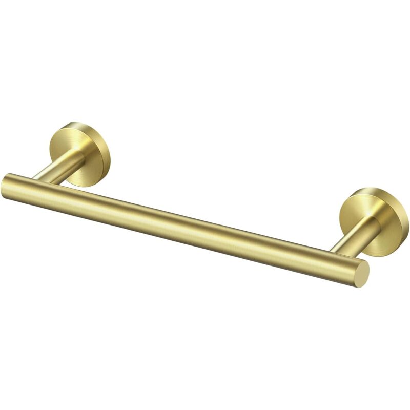 foto del prodotto zvd bathroom wall mounted towel bar sus 304 stainless steel towel holder kitchen towel holder 30 cm storage brushed brass